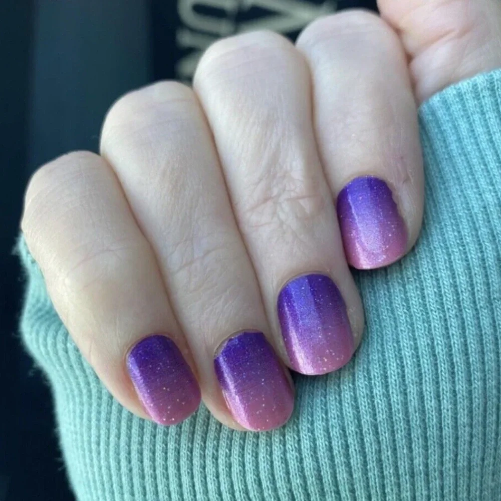 *Retired* Color Street: Til the Glitter End | Pink Purple Gradient Glitter Party